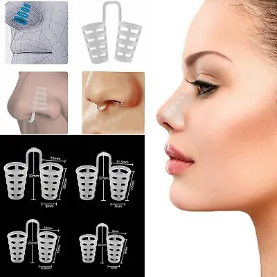 Nasal Dilator Anti Snoring Stop Snore Silicone Nose Clip Easy Sleep Breathe Aid • £1.98