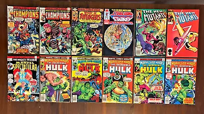 MARVEL Bronze Age Comics LOT Champions Avengers Hulk Thor New Mutants • $18