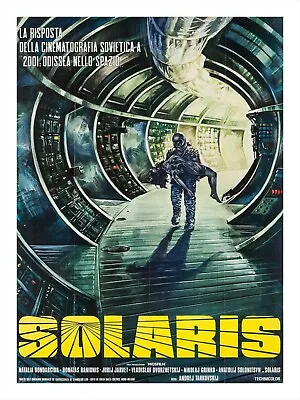 $14.99 • Buy Soviet Space Movie Poster Print SOLARIS Andrei Tarkovsky Italy Edition 18x24 