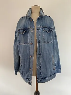$54 • Buy Oversized Denim Jacket - ASOS Size 14