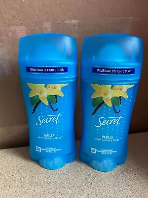 £22.95 • Buy Secret Fresh Antiperspirant Deodorant Invisible Solid Cozy Vanilla 2.6oz 2 Pack