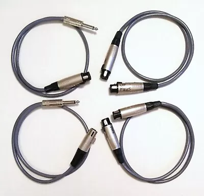 Four XLR Speaker Cable Links Female-Female Fem-Jack. KLOTZ Cable • £13.20