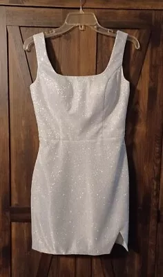 Glitter Split Mini Formal/Prom Dress Size 6 • $40