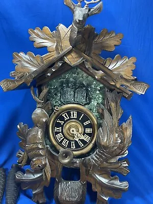 Vintage Reuge Cluckoo Clock. The Emperial Waltz Blue Danube  For Parts Or Repair • $87.50