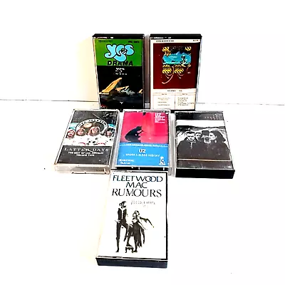 6 X Cassettes Yes Drama / Songs Led Zeppelin Latter Days Fleetwood Mac U2 Joshua • $38.50