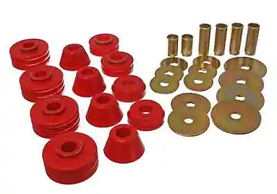 Energy Suspension Body Cab Mount Bushing Set Of 12 Red For 75-80 Chevrolet C10 • $87.52