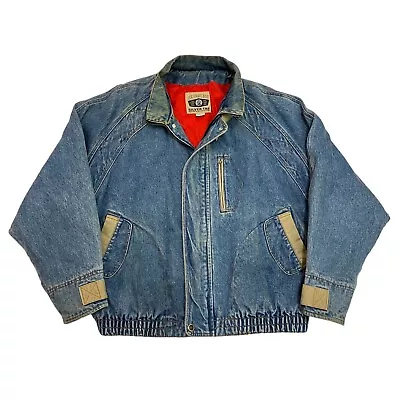 Vintage Levi's Silver Tab Jacket Denim Blue Lined Mens L Full Zip 75470-0591 • £79.99