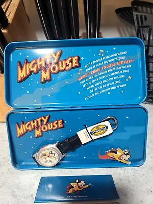 $85 • Buy Limited Edition Mighty Mouse Fossil Watch With Case And Pin NIB RARE 15,000 Made
