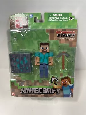 Minecraft Series 1 Overworld Steve  Fully Articulated Figure - Mojang • $11.95