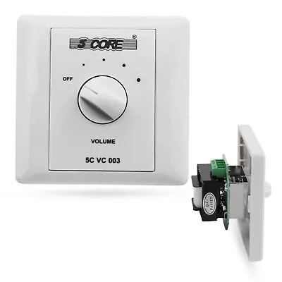 5Core Volume Control For Speakers Rotary Knob Wall Mount Ceiling Speaker 30W • $12.50