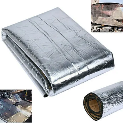 1P Car Hood Heat Shield Insulation Adhesive Mat Aluminum Foil Cotton Heat Cotton • $27.25