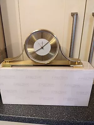 The London Clock Company  Brass Mantle Clock Quartz New Ex Shop Stock • £29.99