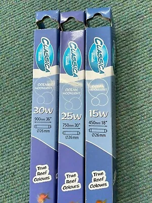 T8 AQUARIUM FLUORESCENT TUBE MARINE BLUE ARCADIA 15w 18  25w 30  30w 36  • £16.95