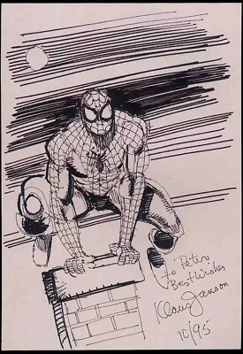 £4.99 • Buy Spider-man Repro 1995 Klaus Janson Sketch Illustration . Marvel Comics Not Dvd