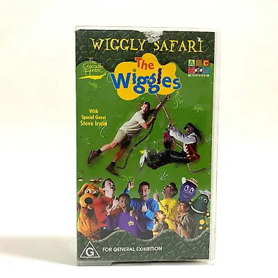 THE WIGGLES Wiggly Safari VHS Movie 2002 The Crocodile Hunter - AUS SELLER • $10
