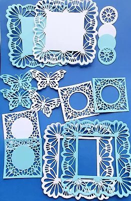 Pretty Decorative Frame Die Cuts Butterflies For Card Making  12 Colours • £2.98