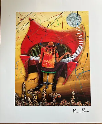 NEW 2021 Marcus Glenn  Keys To The Soul  (RED) Lithograph W COA 12  X 10  • $12.99