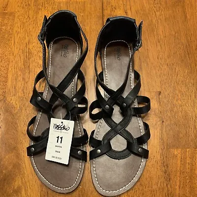 Mossimo Paulina Black Strappy Woman’s Sandals Size 11 New • $15
