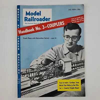 Vintage Model Railroader July 1954 Magazine Train Hobbyist Miniature  • $4.60