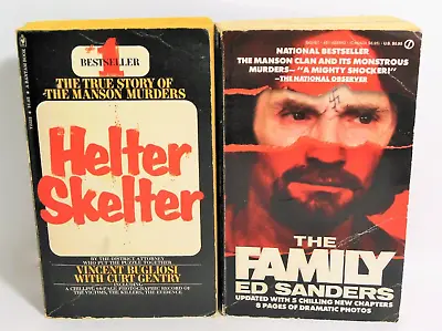 CHARLES MANSON LOT Helter Skelter AND The Family True Crime Murders Cult Victims • $23.70