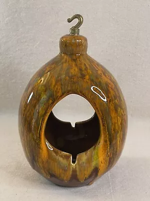Vtg Mod Swag Hanging Ceramic Drip Pottery Ashtray Bird Feeder Incense MCM Hippie • $129