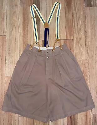 $27.30 • Buy Banana Republic Safari & Travel Clothing Co Khaki Shorts & Suspenders Women’s 10