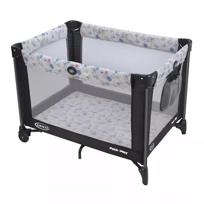 Graco Pack And Play Portable Playard Push Button Compact Fold Carnival • $24.95