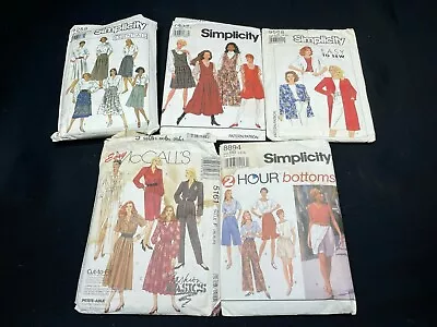 LOT OF 5 VINTAGE PATTERNS Dresses/Skirts (D1) • $8.90