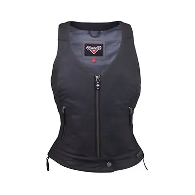 Victory Motorcycle New OEM Women's Leather Borderland Vest Small 286373602 • $37.94