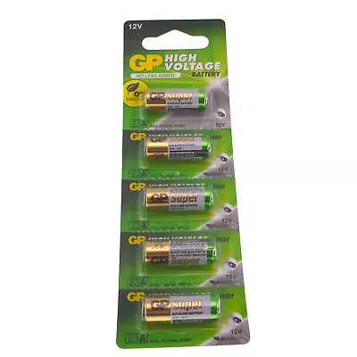 GP 12V Alkaline 23A Battery (A23 MN21 L1028)  5 Pack  Expiry July 2024 • £3.99