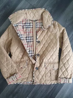 £76 • Buy Women's Burberry Brit Quilted Jacket New Without Tags Size S 8 Lady's Nova Check