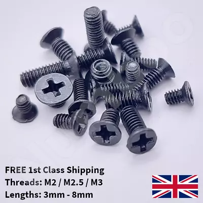 Laptop Notebook Replacement Phillips Countersunk Screws M2 M2.5 M3 (10 Pack) • £3.45