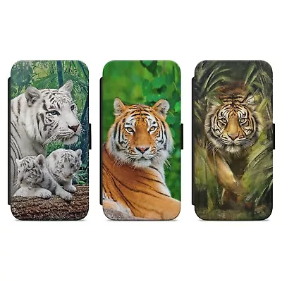 Wild Tiger Animal Wallet Flip Phone Case Cover For Iphone Samsung Huawei • £9.99