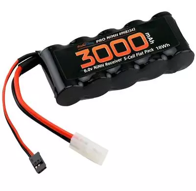 Powerhobby 6v 3000mAh 5-Cell Flat Receiver RX NiMH Battery 1/5 Scale • $29.99