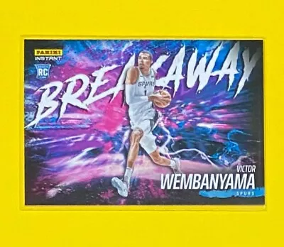 2023-24 Panini Instant Victor Wembanyama ROOKIE BREAKAWAY 1/4085 SP Spurs #B1 RC • $19.99