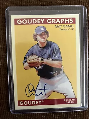 2009 Upper Deck Goudey Autographs #GGMG Mat Gamel Auto • $2