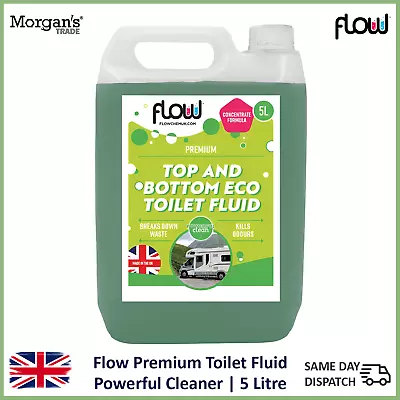 Flowchem Eco Toilet Fluid Cleaner Liquid Solution Motorhome Campervan Caravan 5L • £11.85