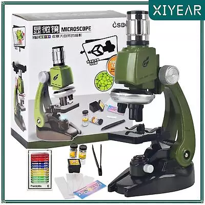 100X-400X-1200X Biological LED Microscope Home School Science Educational Toy • $33.99