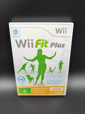 Wii Fit Plus + Manual (Nintendo Wii) FAST FREE POST • $7.95