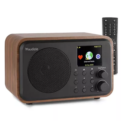 Audizio 102.222 Venice Internet Radio WiFi With Bluetooth Streaming Wood • £64.99