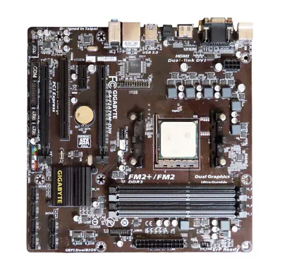 GIGABYTE GA-F2A78M-D3H AMD Socket FM2+ MATX Motherboard + AMD Athlon X4 860K CPU • $58.95