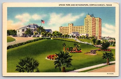 Spohn Park Corpus Christi Texas Vintage Postcard • $7.99