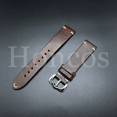 18-22 MM Genuine Soft Leather Watch Band Strap Vintage Oil Fits For Rolex Brown • $19.99