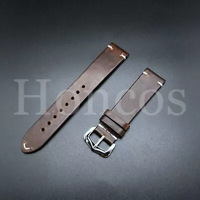 18-22 MM Genuine Soft Leather Watch Band Strap Vintage Oil Fits For Tissot Brown • $19.99