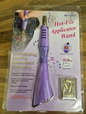 Iron-on Hot Fix Applicator Wand Heat Gun For Rhinestone Crystal Gem Tool UK Plug • £6.95