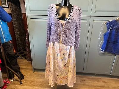 New Libra Linen Dress And Jacket Size 16 • £25