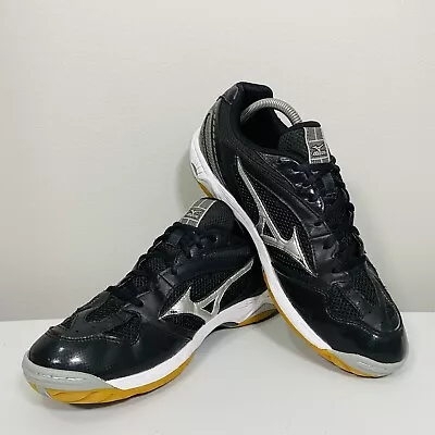Mizuno Wave Hurricane Women's Volleyball Shoes Sneakers Black/Silver Size 11 • $34.99
