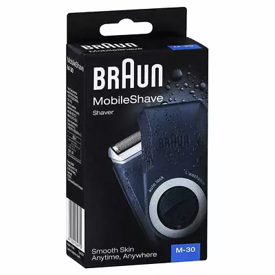 BRAUN Mens Shaver Razor MobileShave Shaver M30 Portable Travel Shaver For Men • $44