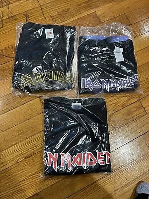 3 Iron Maiden Fan Club Shirts 2XL Killers Brave New World 7th Son Piece Mind Lot • $424.61