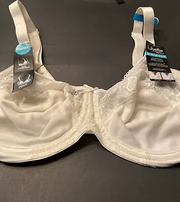 NEW! Lilyette By Bali Ivory Minimizer Underwire Bra/ 42C/ LYO444/ $42 • $31.20